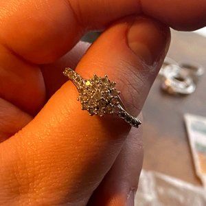 Sterling Silver CZ Fashion Ring
